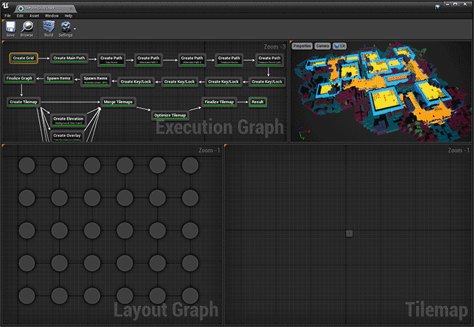 Select an execution graph node to preview the build process