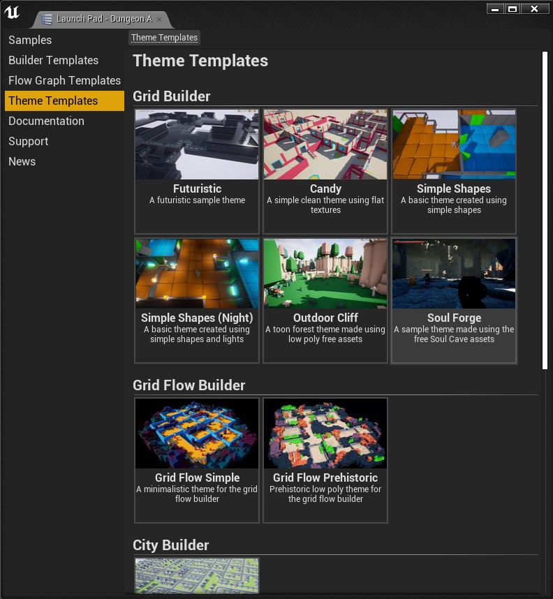 Theme template browser