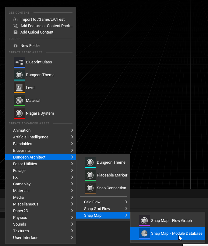 D create module database