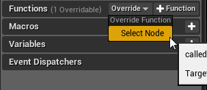 Override function to define logic