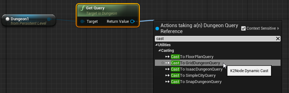 Query interface from other blueprints