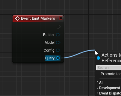 Query interface in the marker emitter