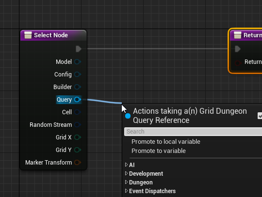 Query interface in the selection rule