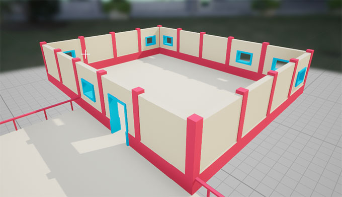 Half the walls now have windows
