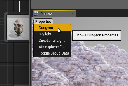 Theme Editor’s 3D Viewport > Properties > Dungeon