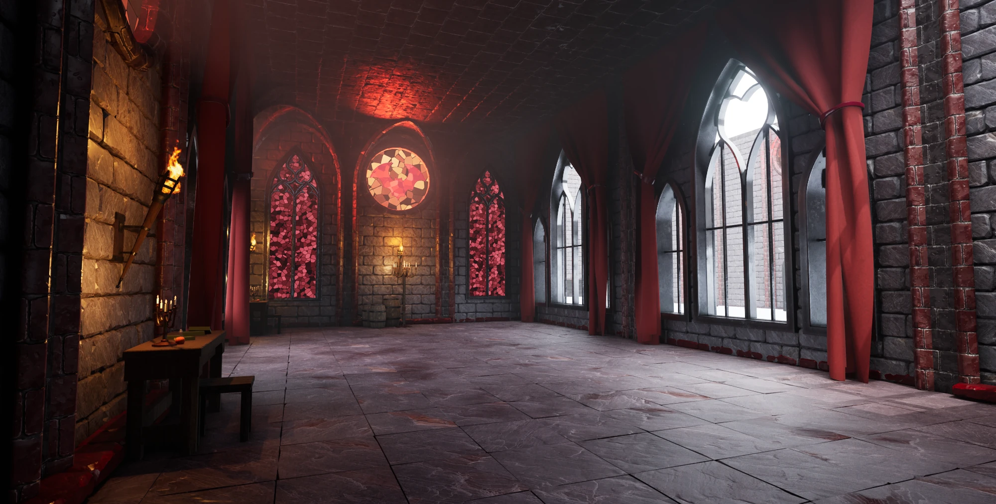 Another room of the same layout in the Gothic Vampire theme